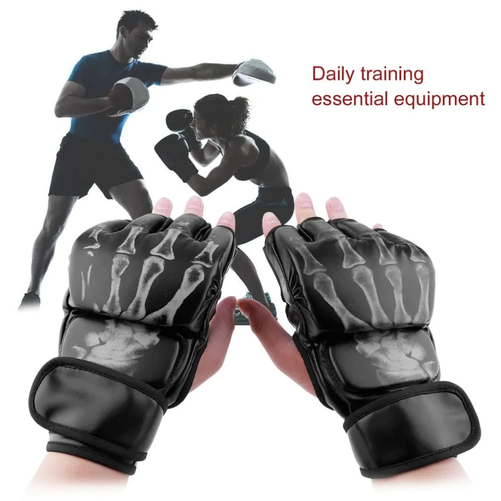 

MMA Sparring Grappling Fight Boxing Punch Ultimate Mitts Leather Gloves Give Optimal Protection in Training Competition