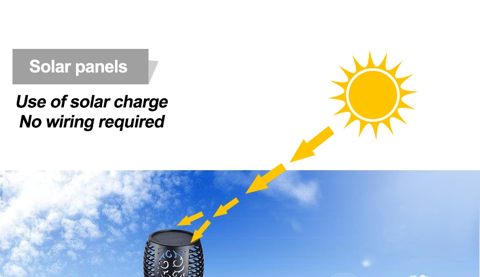 SOLAR LED FLAME LAMPS (4)