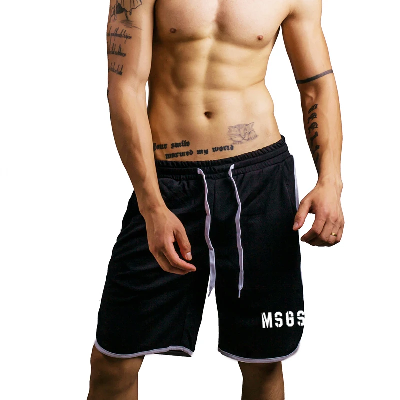 Muscleguys новые летние мужские шорты для спортзала брендовая одежда фитнеса