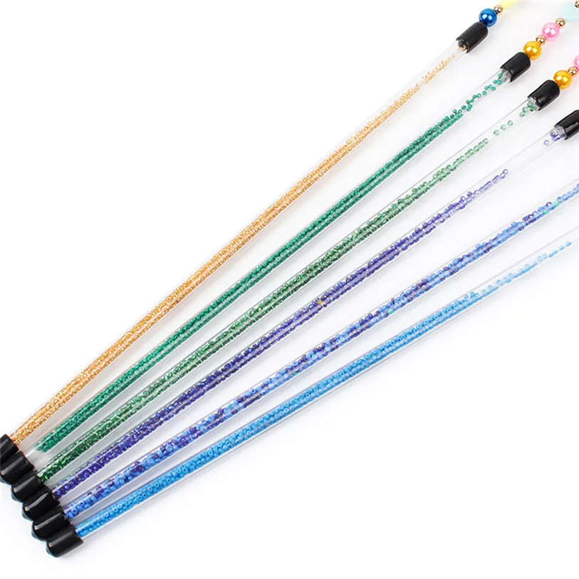 Pet Cat Teaser Kitten Jump Training Toy Peacock Feather Wand Cat Catcher Teaser Stick Cat Interactive Toys Wholesale noDC28