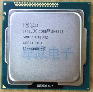 lntel I5 3570 Процессор четырехъядерный 3,4 ГГц/L3 = 6 м/77 Вт Разъем LGA 1155 настольный процессор i5-3570(Рабочая