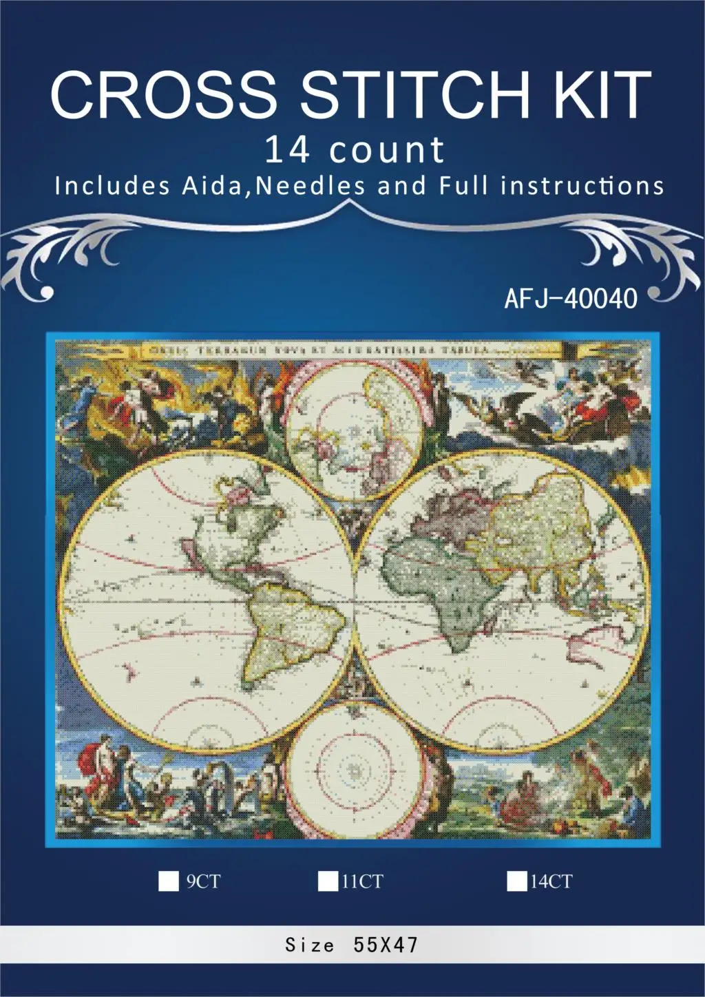 

oneroom,earth map Needlework,Embroidery,DIY Animal Painting,cross stitch patterns,14ct beautiful Cross-stitch,Sets Embroidery