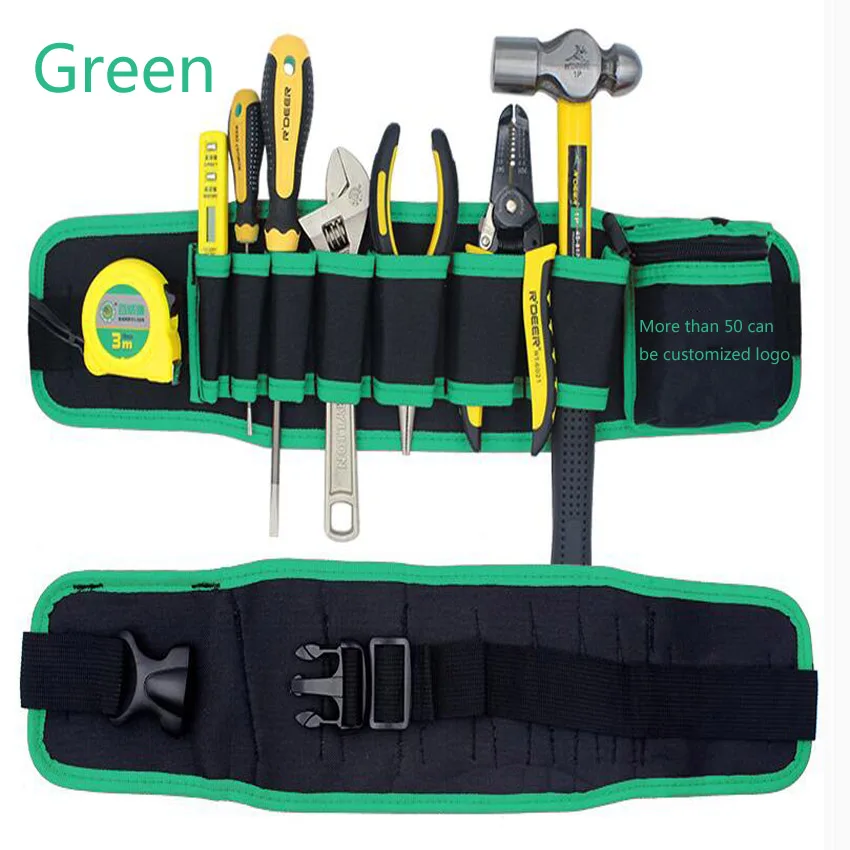 Multi-color Electricians Tool Belt Repair Pouch Pocket Tool Waist Bag Multifunctional Waterproof Carpenter Oxford cloth Tool Bag cheap tool chest Tool Storage Items