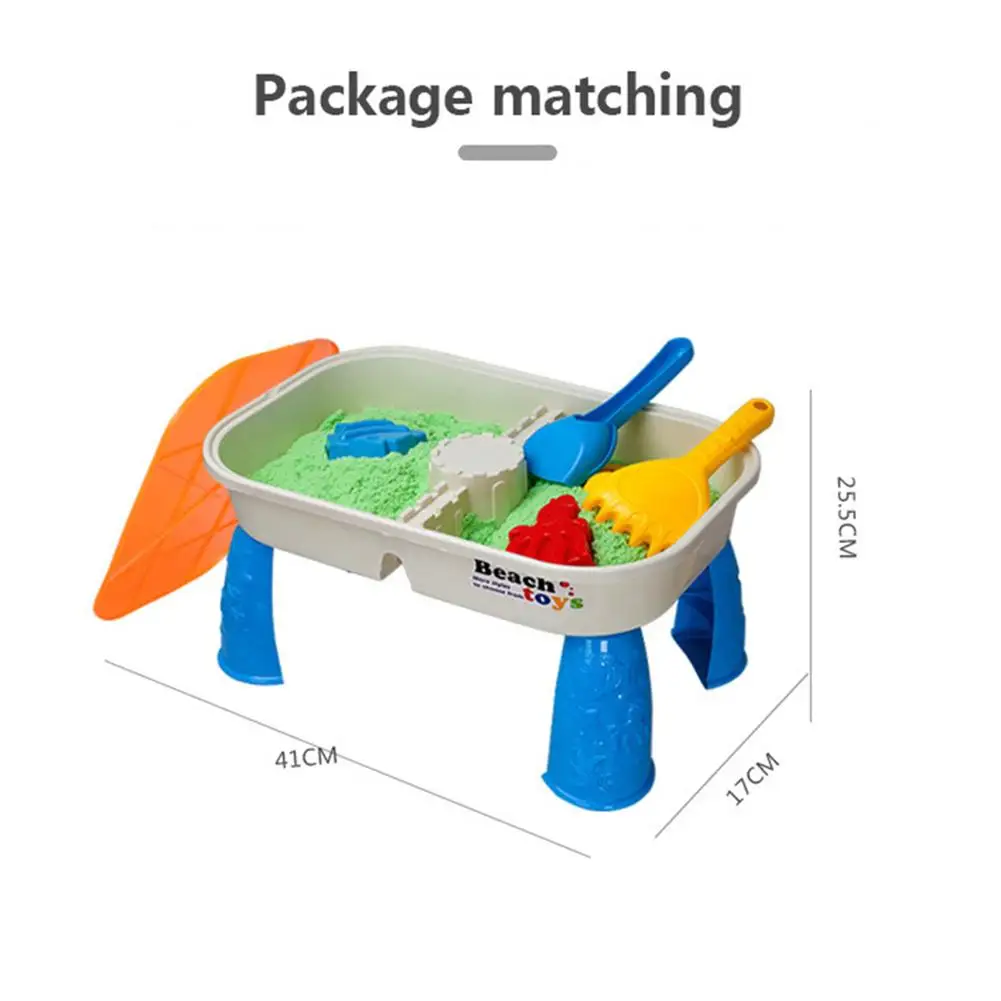 Детский пляжный игрушечный набор, безопасный нетоксичный летний плавательный песок, копающийся стол, водная головоломка, игрушки для детей старше 3 лет
