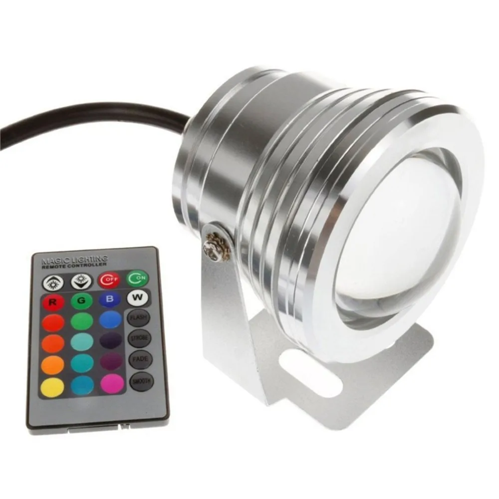 

ICOCO 10W RGB LED Light Fountain Pool Pond Spotlight Underwater Waterproof lamp With Remote for Aquarium Pond Wedding Party