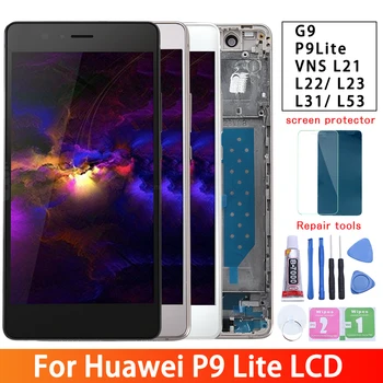 

For Huawei P9 Lite / Huawei G9 VNS-L21 VNS-DL00 VNS-L23 LCD Display + Touch Screen Digitizer Assembly Replacement With Frame
