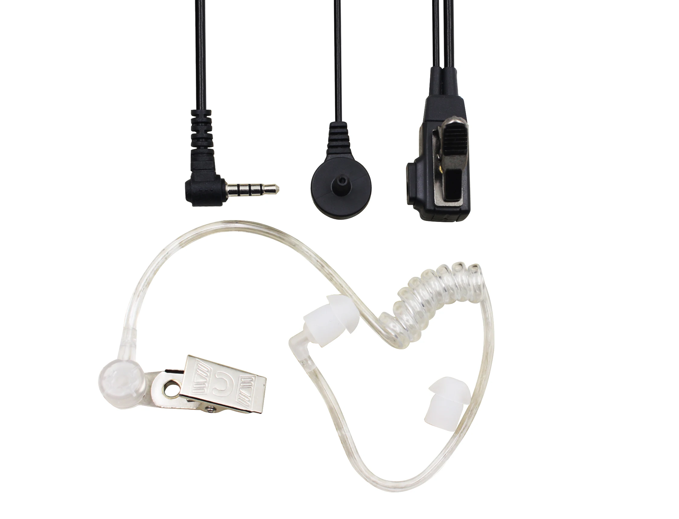 

3.5 mm PTT Clear Acoustic Tube Headset Earphone for YAESU Vertex Ham Radio