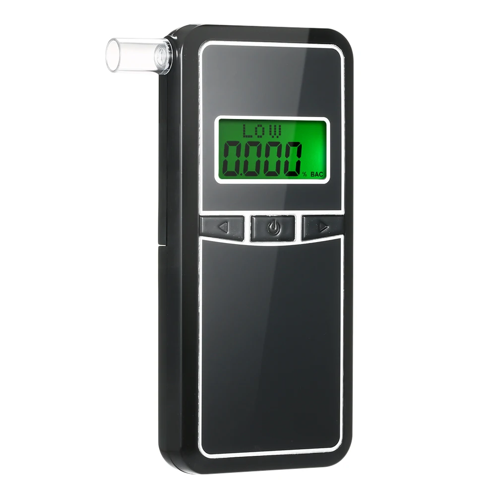Цифровой алкотестер дыхания Алкотестер портативный цифровой тестер на алкоголь с 5 шт. прозрачный мундштук AT8000