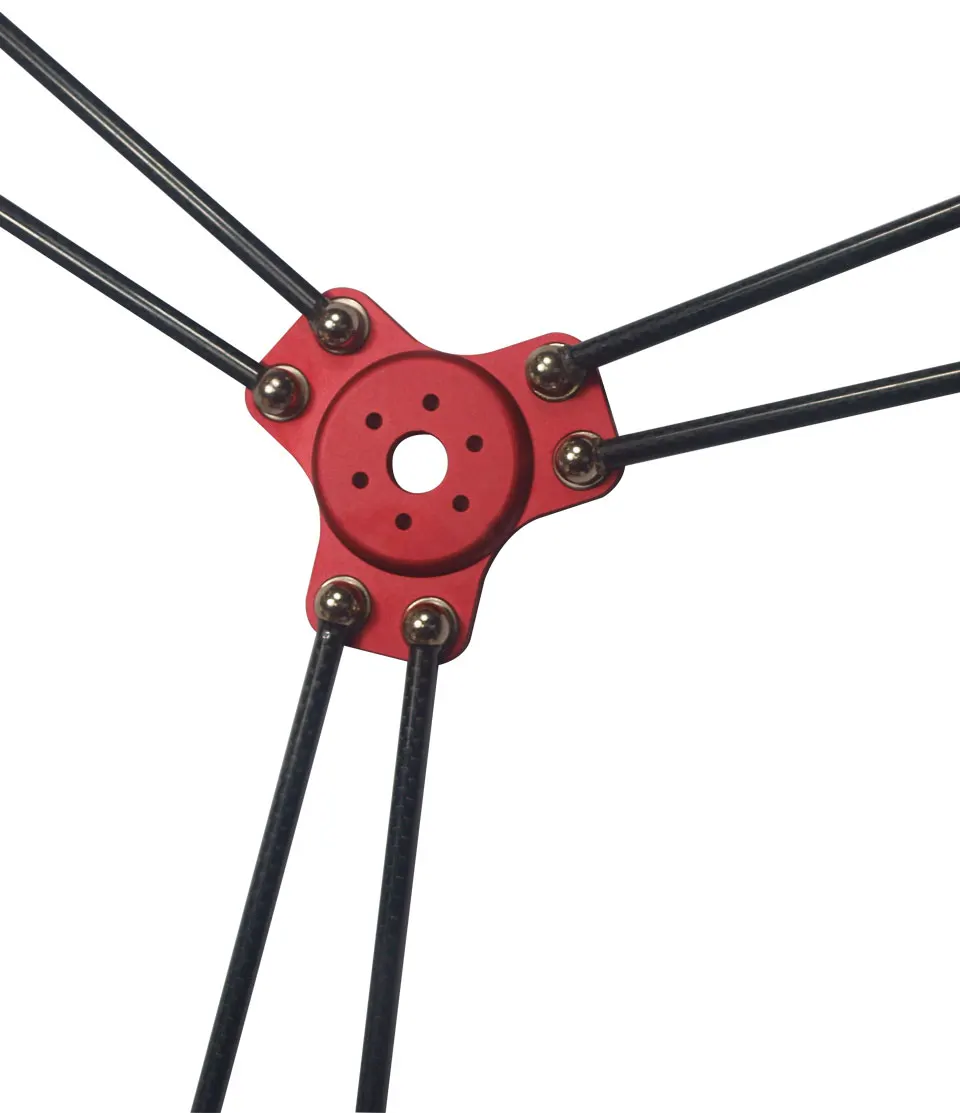 Delta rostock Mini Kossel k800 3d принтер алюминиевым проводом, магнитным эффектор, перевозки, 180 мм углеродного глушитель выхлопной трубы стальдиагональные стержни(полный комплект