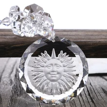 H& D Сверкающие Хрустальные стеклянные подвески от солнца, подвеска, чистый витраж, Хрустальный Радужный производитель для окон, 50 мм солнцезащитные подвески, подарочная упаковка