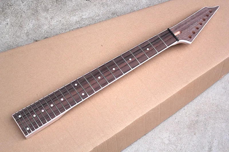 

Factory Wholesale custom 7 strings 24 frets rosewood fretsboard electric guitar neck,can be customized 9155