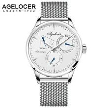 AGELOCER Mens Watches Top Brand Luxury Watch Men Business Special Design wristwatches Sport Watches Relogio Masculino For Gift