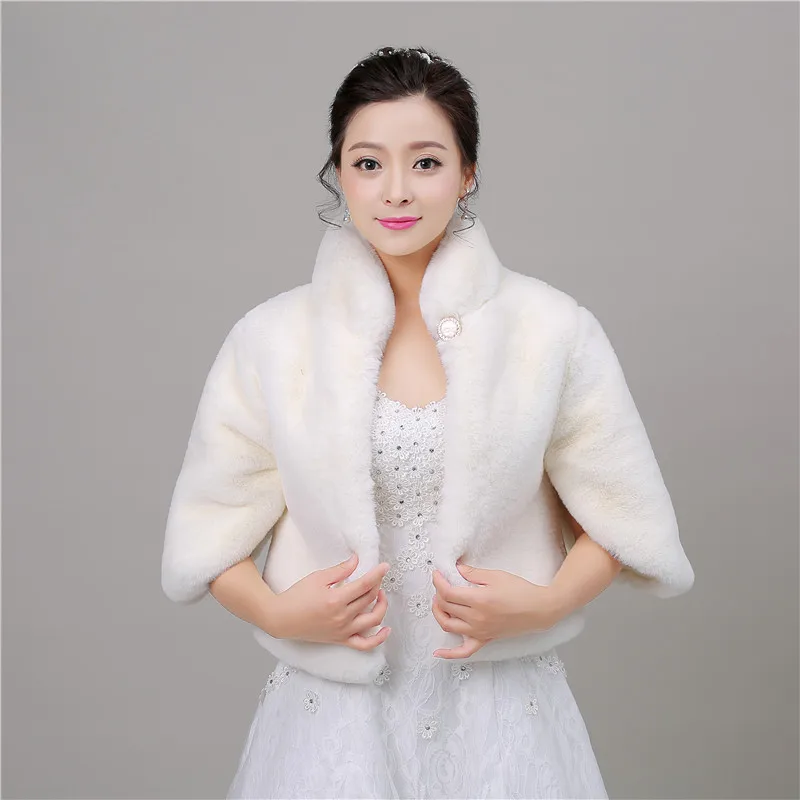 Forevergracedress, новинка, искусственный мех, палантины, свадебная накидка, зимнее болеро, жакет, свадебное пальто, аксессуары, накидка PJ0019