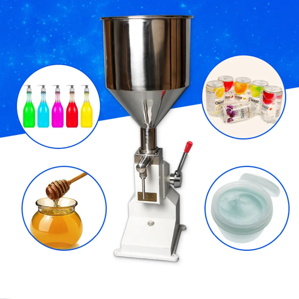 

5-50ml Manual Liquid Filling Machine Paste Bottle Shampoo Oil Cosmetic Filler Water Liquids Filling Machine