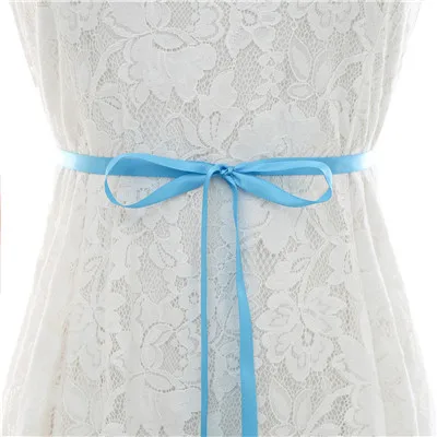 Серебряная ручная вышивка стразами пояс невесты Стразы Лента для свадебных платьев хрустальный свадебный пояс для свадебных подружек невесты платье A146S - Color: sky blue