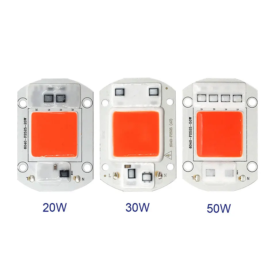 AC 110V 220V LED COB Lamp Chip 20W 30W 50W 100W 150W Full Spectrum LED Plant Grow Light Driverless Smart IC DIY LED Floodlights (5)