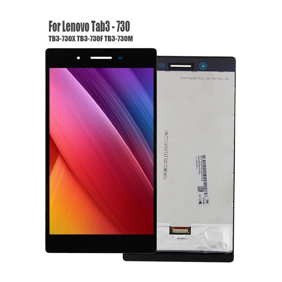 " дюймов для lenovo Tab3 3 7 730 TB3-730 TB3-730X TB3-730F TB3-730M TAB-730 Сенсорный экран планшета ЖК-дисплей Экран Дисплей в сборе