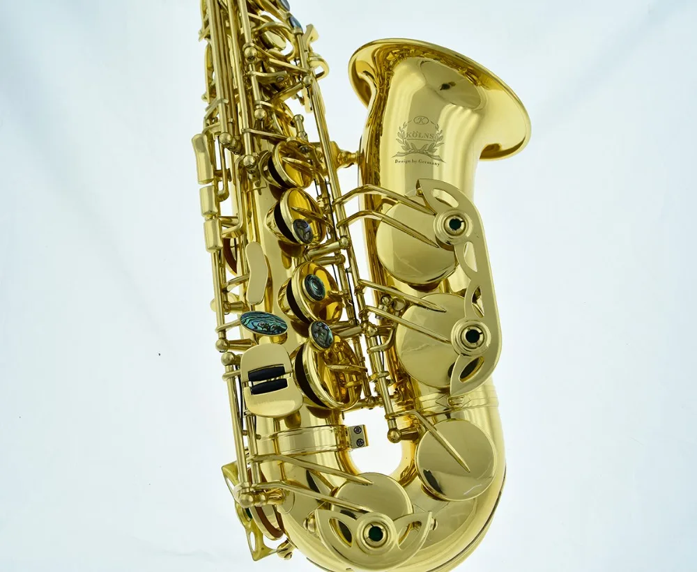Новый профессиональный Золотой EB Альт-саксофон саксофон высокой F# с чехол