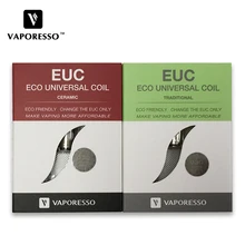 Vaporesso SS316L керамическая катушка EUC Clapton традиционная электронная сигарета EUC катушка подходит Таро нано/Estoc Мега/веко плюс бак