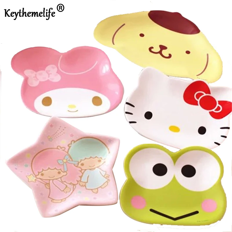 Keythemelife-Cute-Appetizers-Dish-Hello-Kitty-Frog-Star-Shape-Cat-Plate-Dog-Bowl-Cake-Display-Dish