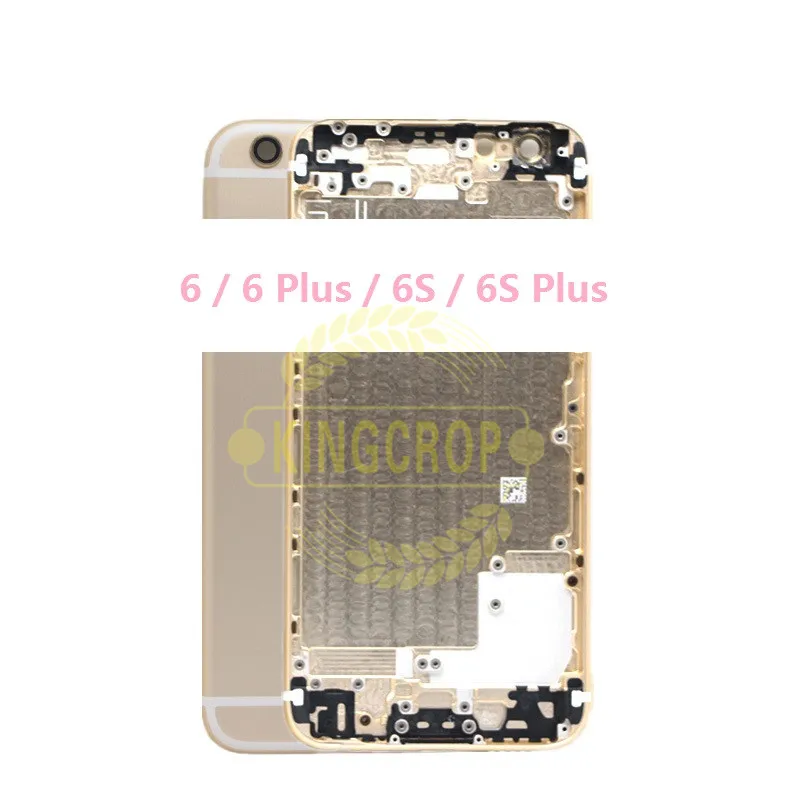 Корпус металлическая задняя крышка для iPhone 6 6plus 6 S корпус батареи+ боковые кнопки части wish IMEI