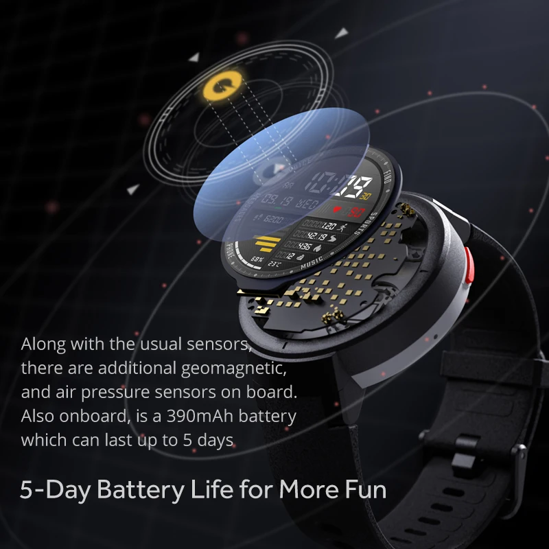 Смартфон Xiaomi Amazfit Verge (1 3 '' AMOLED Android & iOS 11 дюймов)|Смарт-часы| |