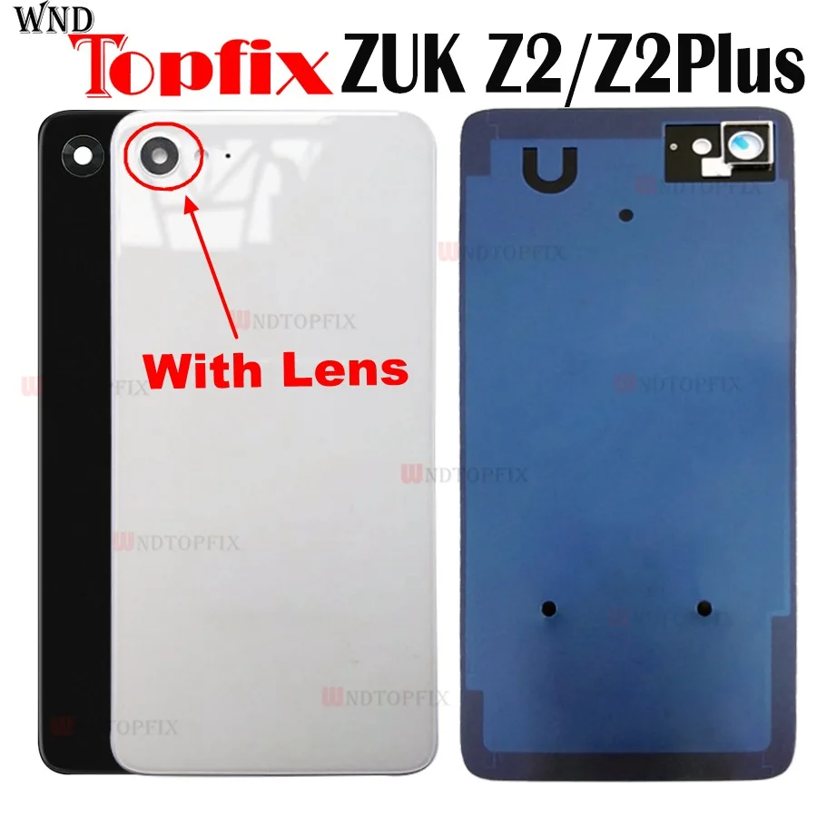 Оригинальная задняя крышка для Lenovo ZUK Z2 стеклянная камеры PLUS аккумулятора стекло