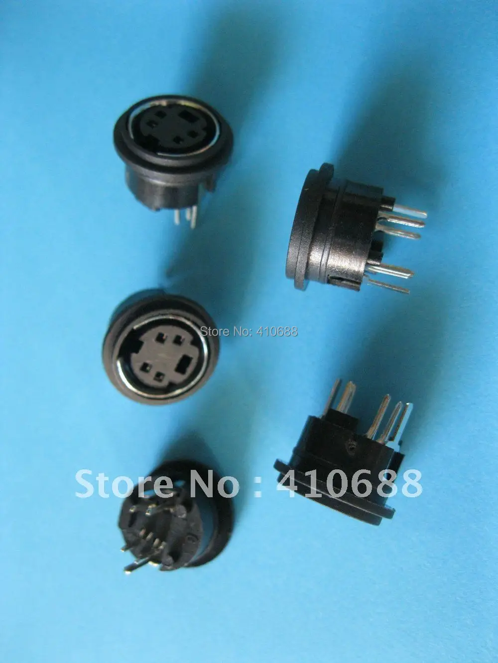 1200 Pcs Per Lot Mini 4 Pin Circular DIN Connector Snap and Lock