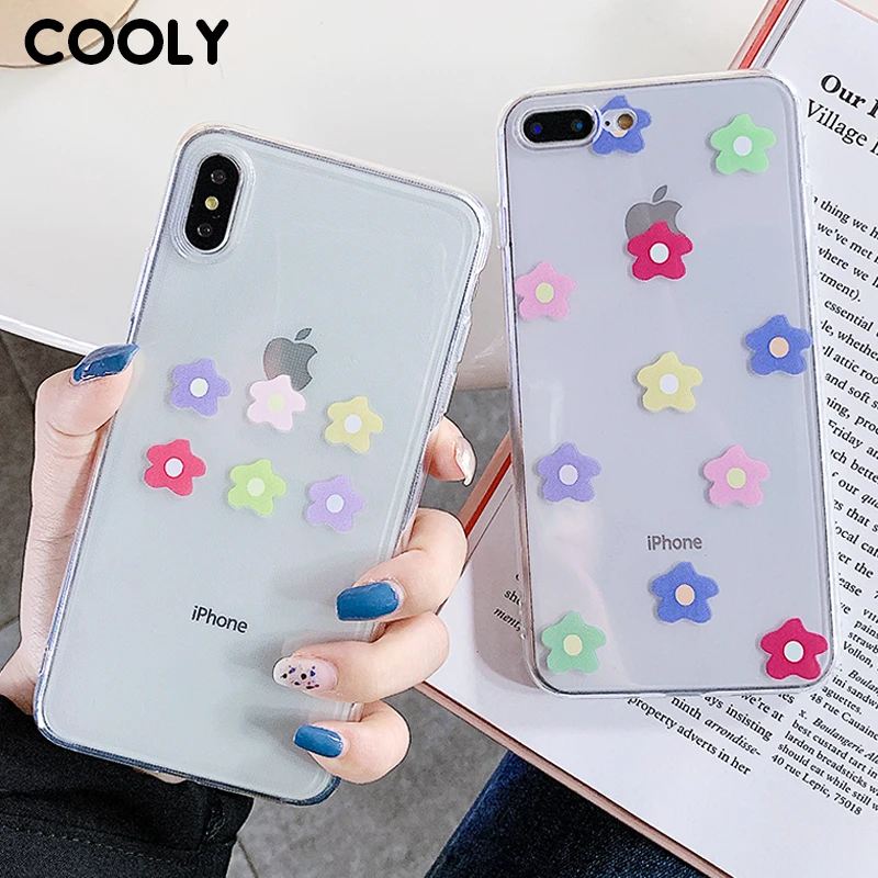 COOLY прозрачный цветной чехол с цветами для Huawei Nova 3i 3e 3 4 4e задняя крышка Mate 20 Pro 10 9