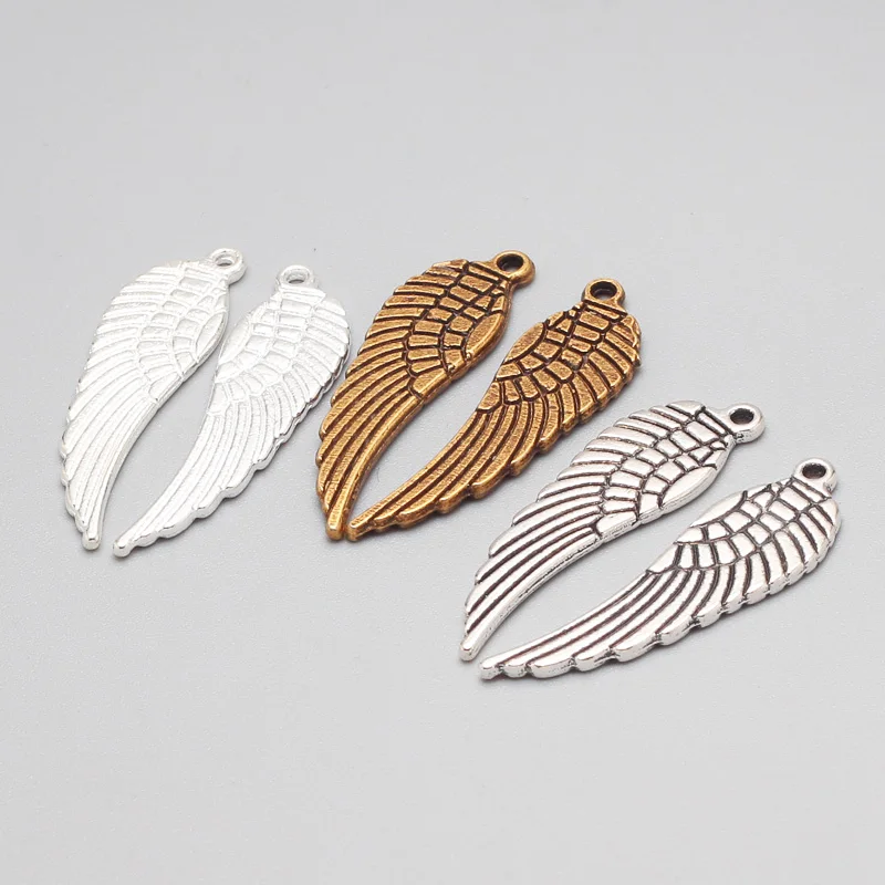 

Metal Zinc Alloy Small Angel Wings Charms for Diy Jewelry Wings Pendant Charms Making 80pcs C8719a