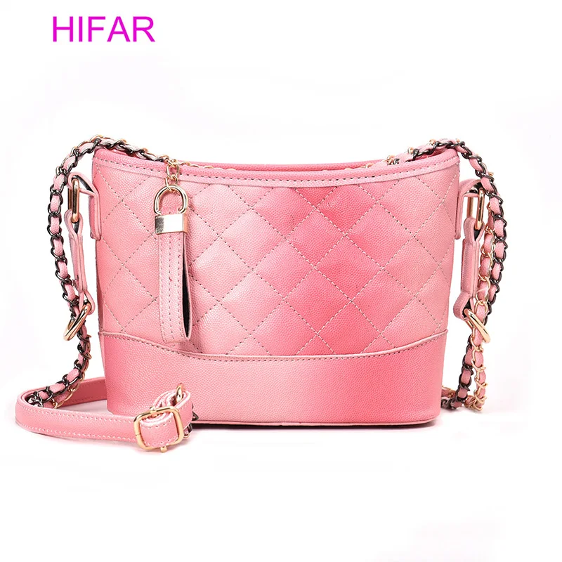 

Fashion Candy colors Women Bucket Bag Vintage Messenger Bag High Quality Retro Lingge Shoulder Bag Simple Crossbody Bag Tote2019