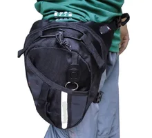 Free shipping motorcycle leg bag pockets with reflective tape / Keychain