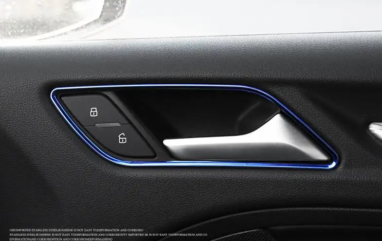 Us 19 11 9 Off Car Chrome Stainless Styling Interior Inner Side Door Handle Bowl Trim For Audi A3 8v Sedan Hatchback Sportback 2013 2016 In Car