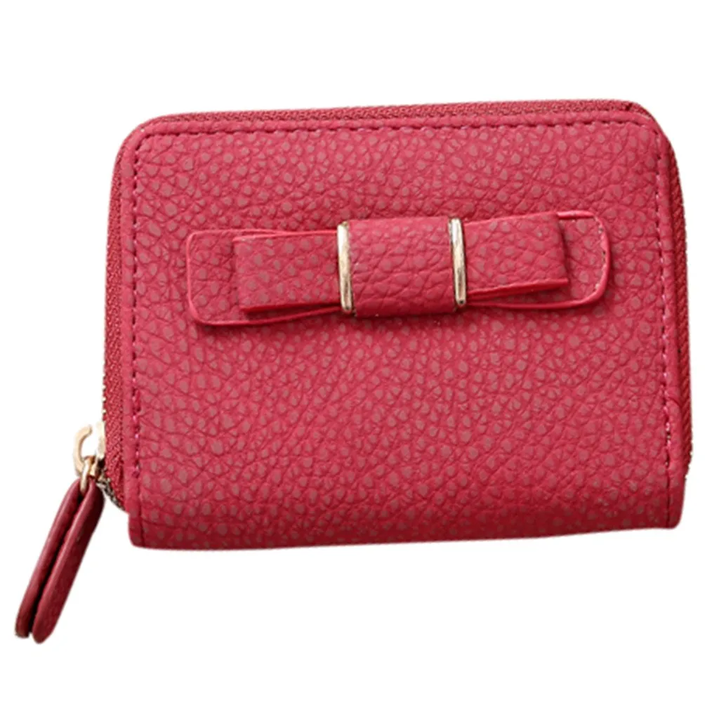 

Wallet Women Small Fashion Mini Wallets Ladies Short Bow Clutch Bag Student Coin Purse Key Bag Portomonee Vrouwen