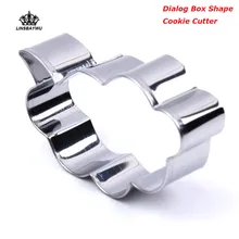 1 шт. из нержавеющей стали Dialog Box форма печенья резак DIY нож для бисквита украшения торта формы для домашней готовки