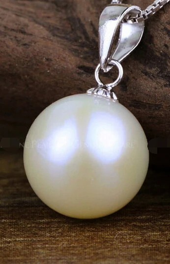 

xiuli 003525 new AAA+ 10-11mm white akoya pearl necklace Pendants silver