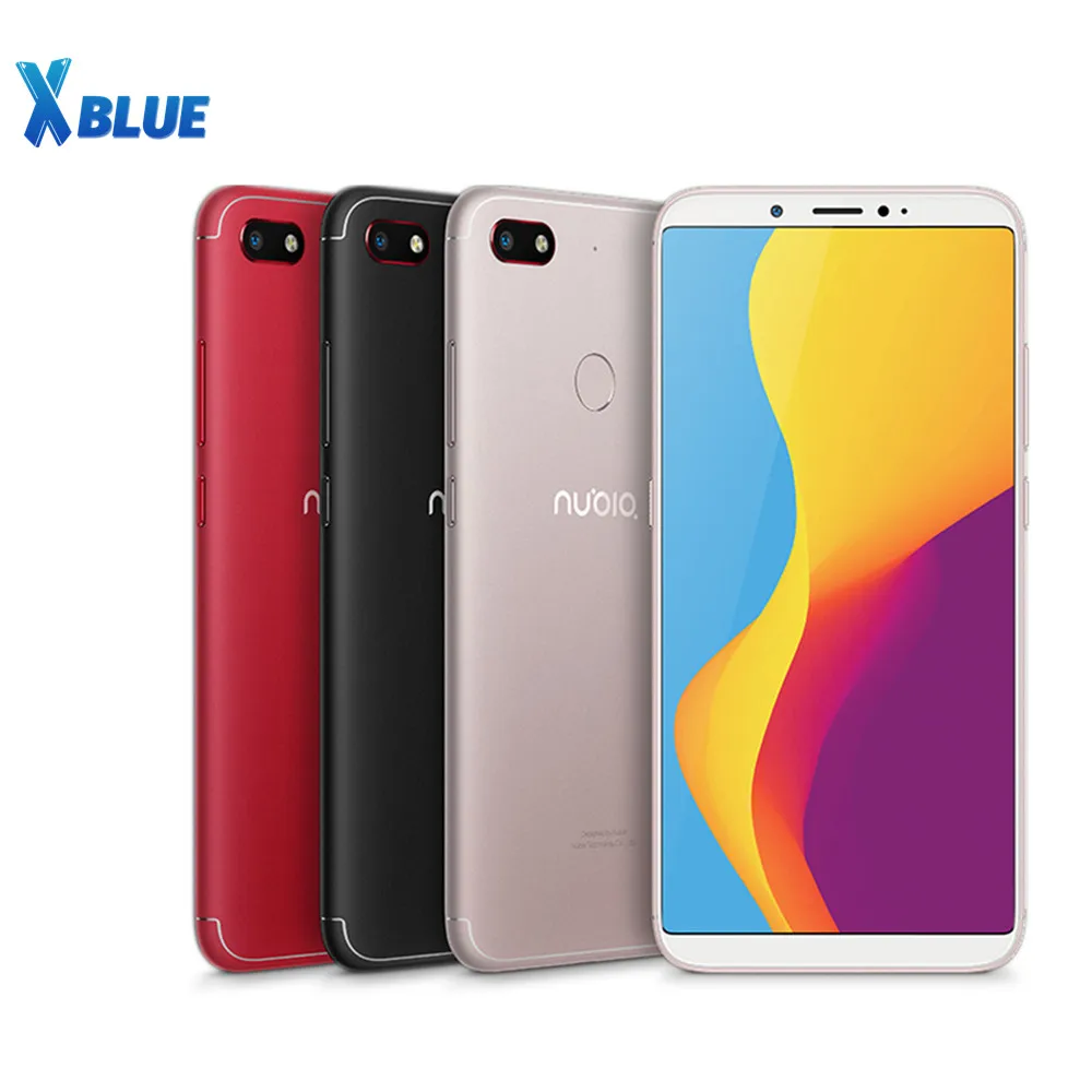 Nubia V18 мобильного телефона 6,01 дюймов, 4 ГБ, 64 ГБ, 4000 мА/ч, Камера 13MP+ 8MP 2160X1080 Snapdragon 625 Восьмиядерный отпечаток пальца смарт-телефонов