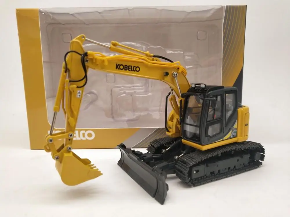 ROS 1/50 KOBELCO ED160BR-5 Ультра маленький круглый экскаватор желтая литая модель игрушки |