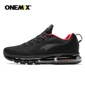 

ONEMIX Men Light Sneaker 2019 Running Shoes Black Music Rhythm Upgraded Soft Cushion Insole For Outdoor Athletic Jogging Sneaker