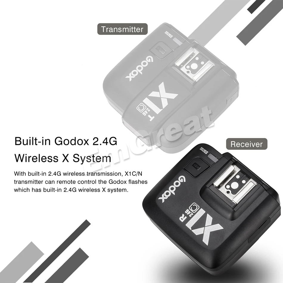 Godox XPro-C Flash Trigger передатчик с E-TTL II 2,4G Беспроводная X СИСТЕМА HSS ЖК-экран и X1R-C приемник для Canon