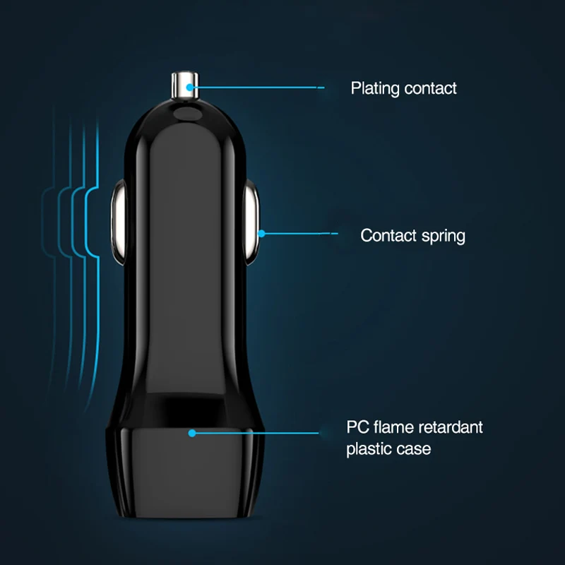 5 В/2,1 а автомобильное зарядное устройство для быстрой зарядки, USB Автомобильное зарядное устройство для телефона Android Ios с выдвижным кабелем Micro type C USB