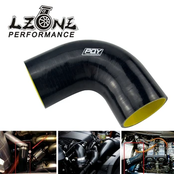 

LZONE - 2.5" 63mm 90 Degree Elbow Silicone Hose Pipe Turbo Intake Blue&yellow / Black&yellow JR-SH9025-QY