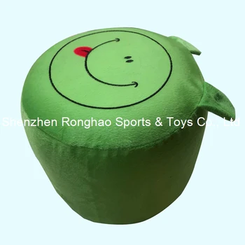 

Cartoon Style Plush Villus Inflatable Stools Pouf Chair Seat Bedroom Lovely Frog Stool Ottomans