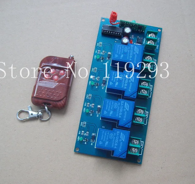 [SA] четыре релейных модуля беспроводного переключателя могут управлять