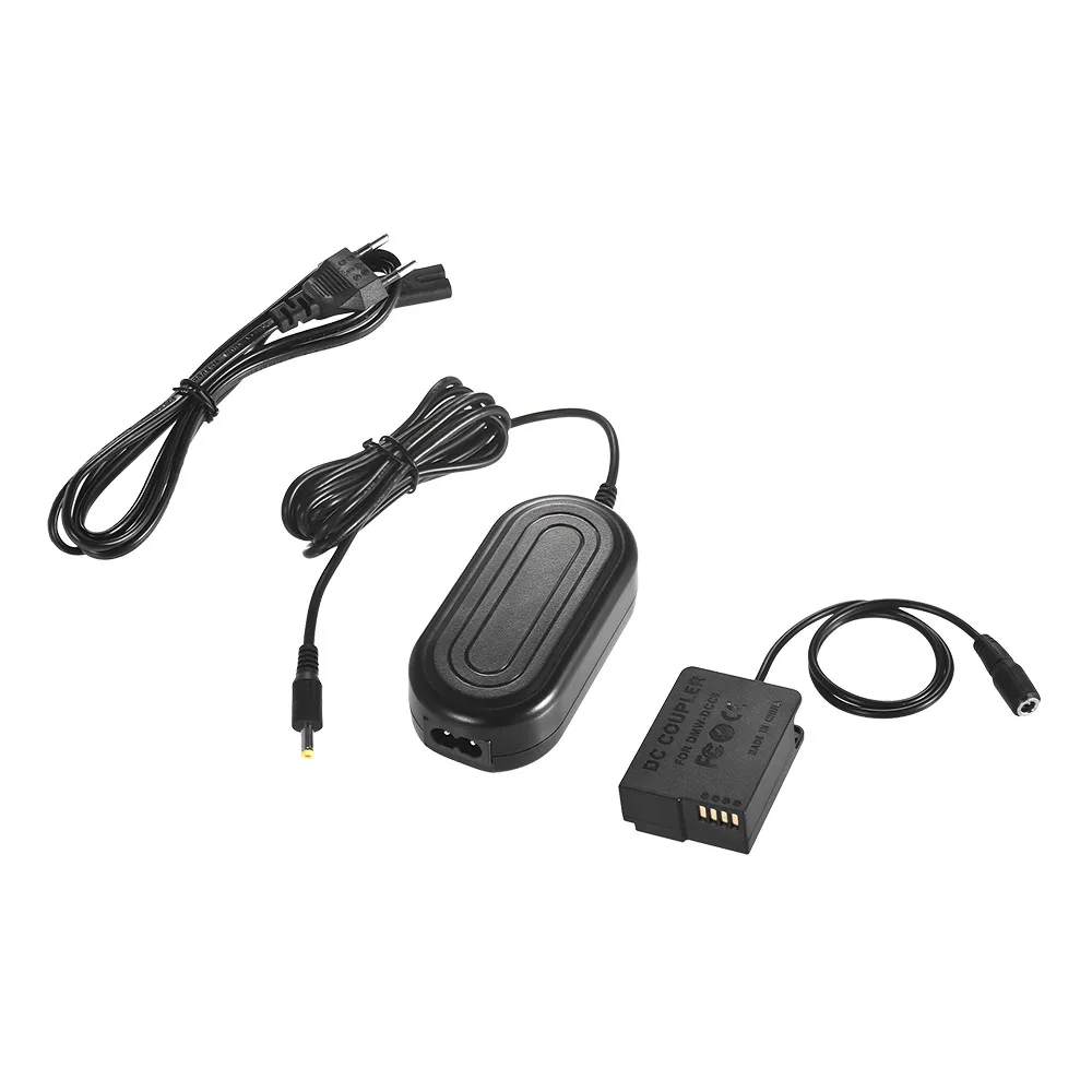 DMW-AC8 AC Power Adapter Supply Camera Charger + DMW-DCC8 DC Kit for Panasonic DMC-FZ200, FZ1000, G5, G6, G7, Lumix GX8, G85