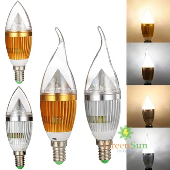 

85-265V 3W 5W E14 LED Retro Filament Light Lamp Flame Candle Spot Light Bulb