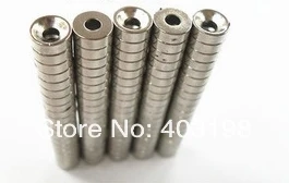 

50pcs/Pack Super Powerful Strong Rare Earth Block NdFeB Magnet Neodymium N35 Magnets D8*3mm Ring3--Free Shipping