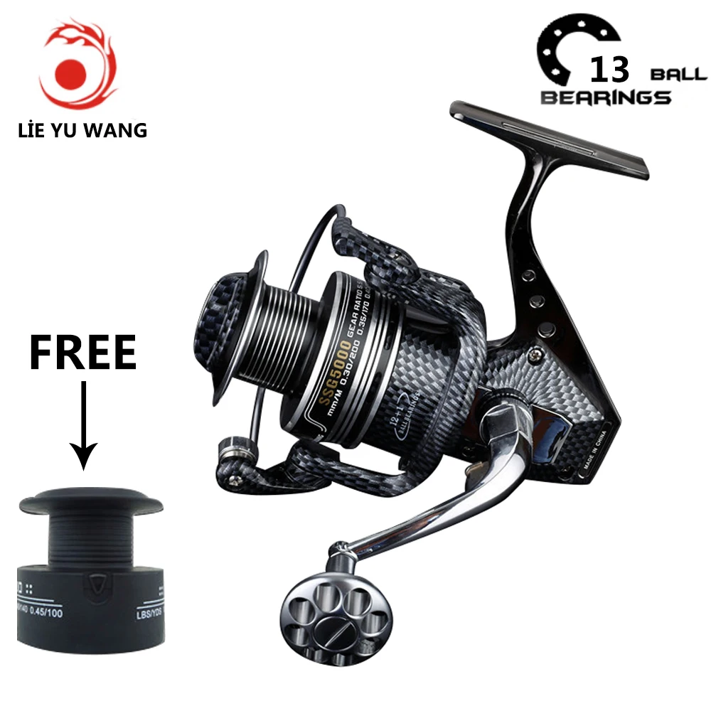 

Lieyuwang 12+1 Ball Bearings metal Fishing reel wheel spinning Reel sea wheel Fishing reels fly reel Carretilha de pesca Daiwa