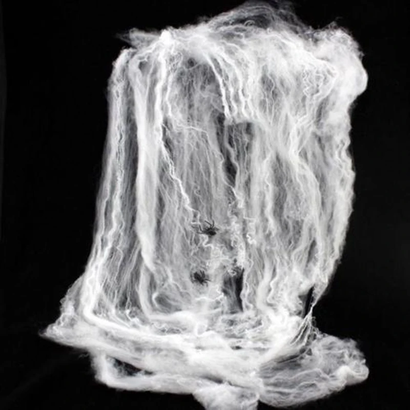Halloween Spider web Decoration Prop Bar Party Haunted House Spider Cotton Gifts