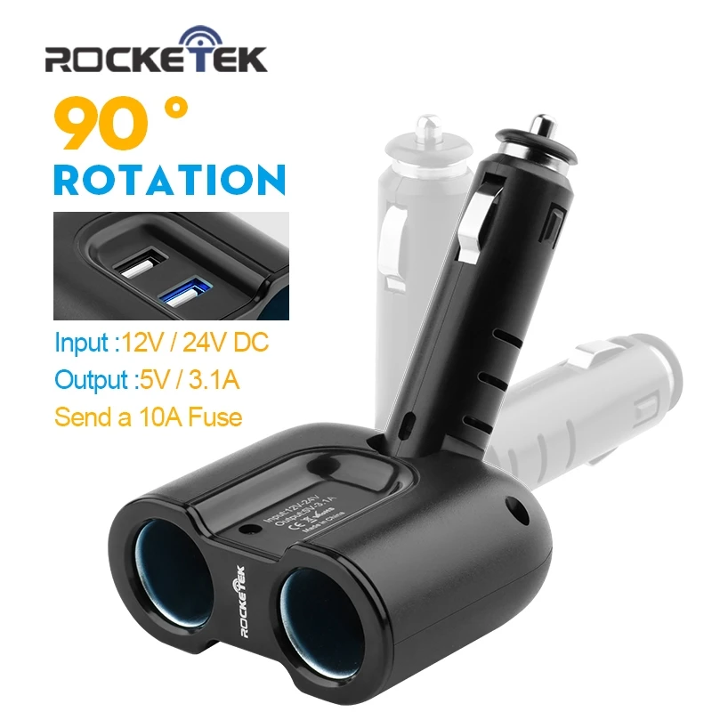 rocketek car charger smart ic 3 1a dual usb mobile phone charger adapter 2 socket car cigarette rocketek car charger smart ic 3 1a dual usb mobile phone charger adapter 2 socket car cigarette
